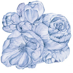 Brassica Blue – Tapeta Koło Standard