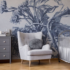 Blue Flower – Tapeta na wymiar