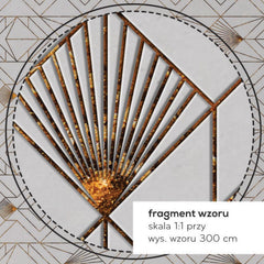 Concrete Fan Gold – Tapeta na wymiar