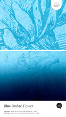 Blue Ombre Flower – Próbka Tapety