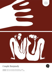 Couple Burgundy – Próbka Tapety