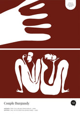 Couple Burgundy – Próbka Tapety