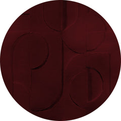 Bene Burgundy – Tapeta Koło Standard