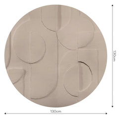 Bene Beige – Tapeta Koło Standard
