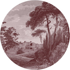 Cartagine Burgundy – Tapeta Koło Standard