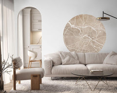 Breslau Beige – Tapeta Koło Standard