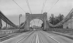 Bridge B&W – Tapeta na wymiar