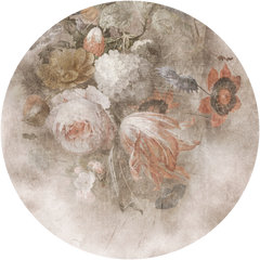 Boudoir Vintage – Tapeta Koło Standard