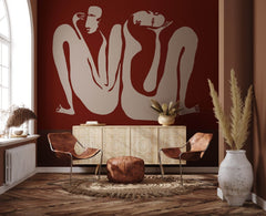 Couple Burgundy – Tapeta na wymiar