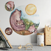 Bears Family – Tapeta Koło Standard