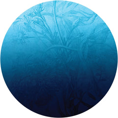 Blue Ombre Flower – Tapeta Koło Standard