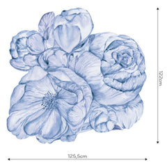 Brassica Blue – Tapeta Koło Standard