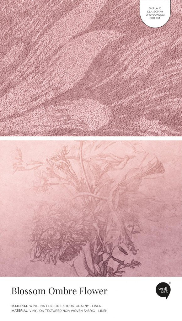 Blossom Ombre Flower – Próbka Tapety