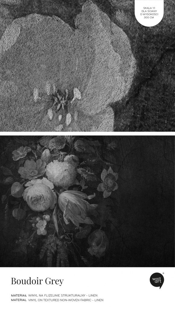 Boudoir Grey – Próbka Tapety