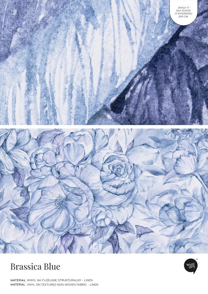 Brassica Blue – Próbka Tapety