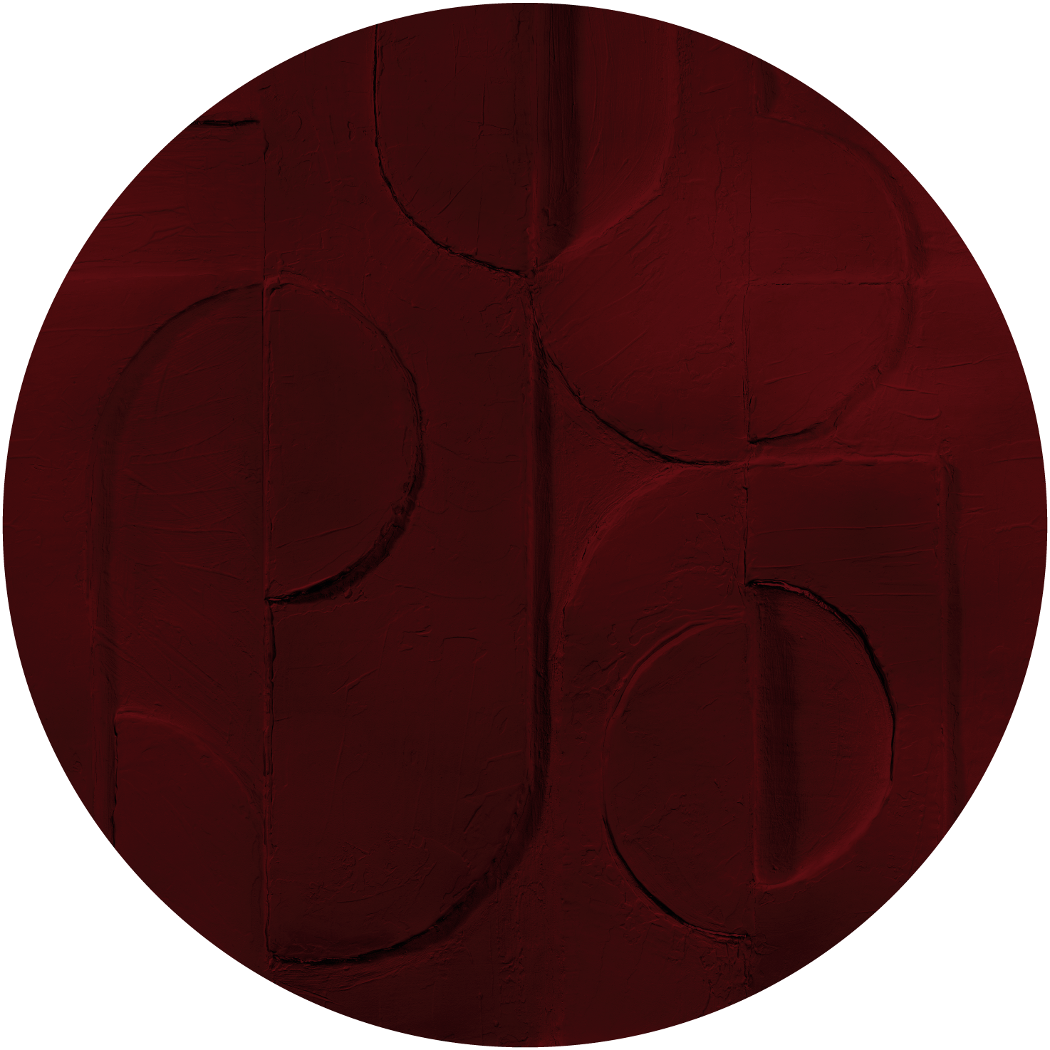 Bene Burgundy – Tapeta Koło Standard