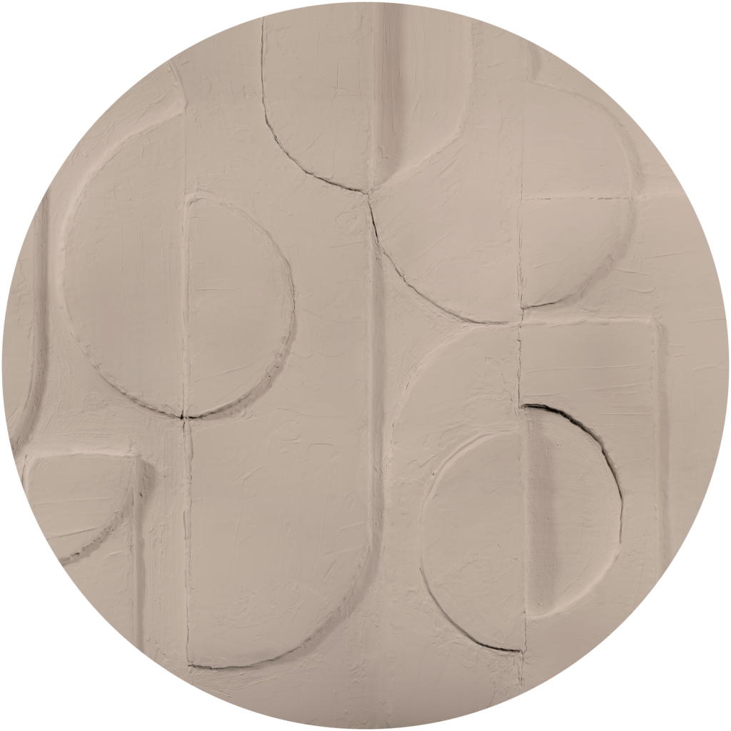 Bene Beige – Tapeta Koło Standard