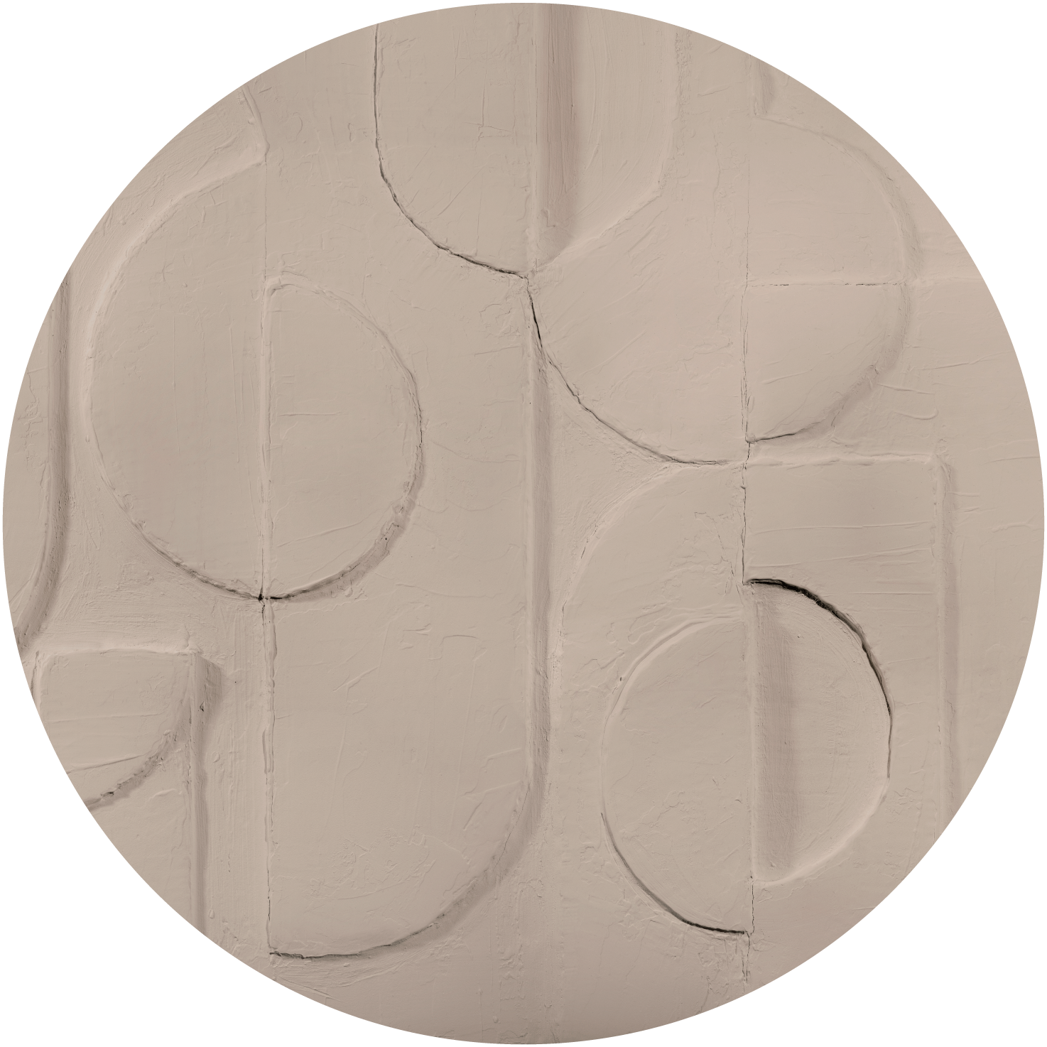 Bene Beige – Tapeta Koło Standard
