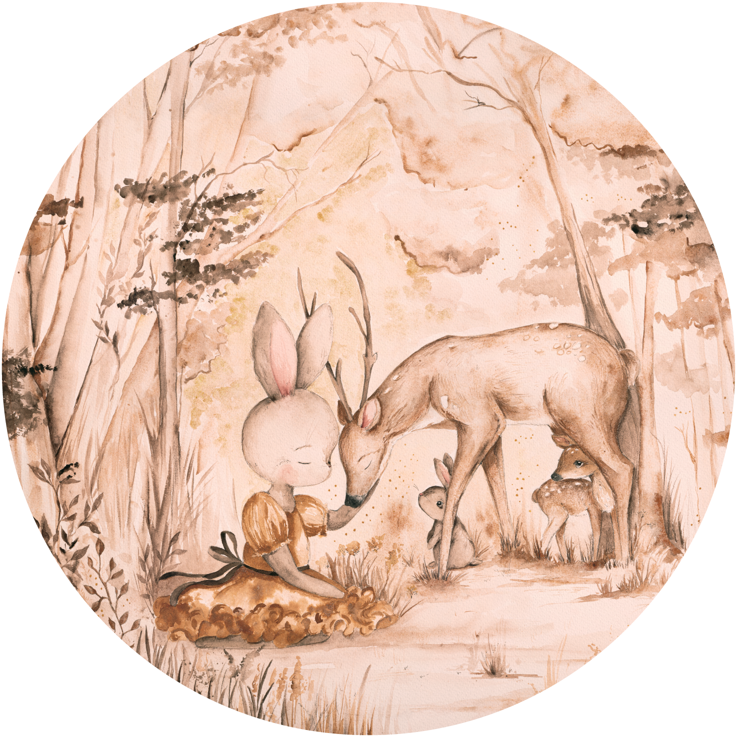 Bambi – Tapeta Koło Standard