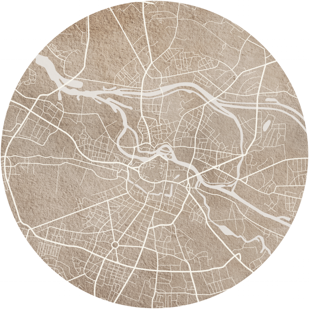Breslau Beige – Tapeta Koło Standard