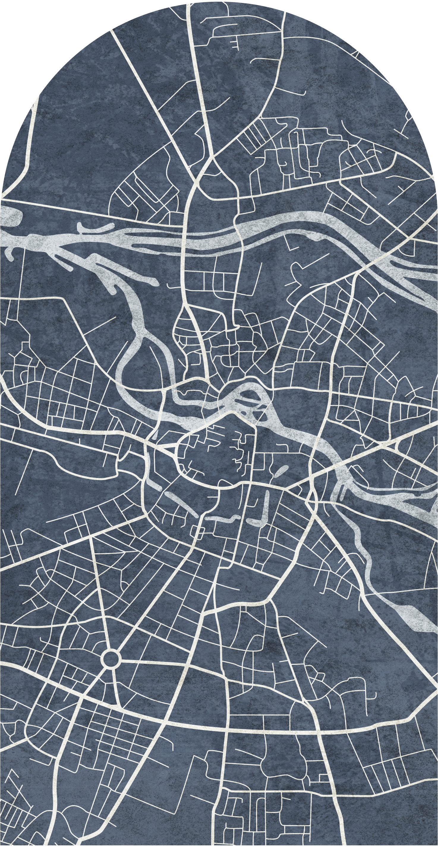 Breslau Blue – Tapeta Łuk Standard