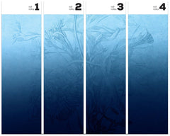 Blue Ombre Flower – Tapeta w rolkach