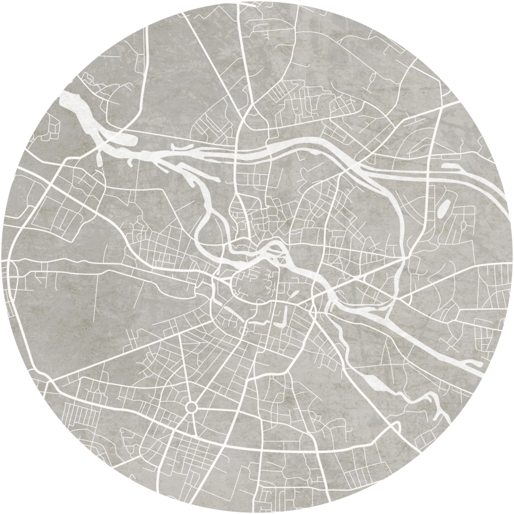 Breslau Grey – Tapeta Koło Standard