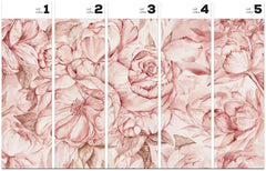 Brassica Pink – Tapeta w rolkach
