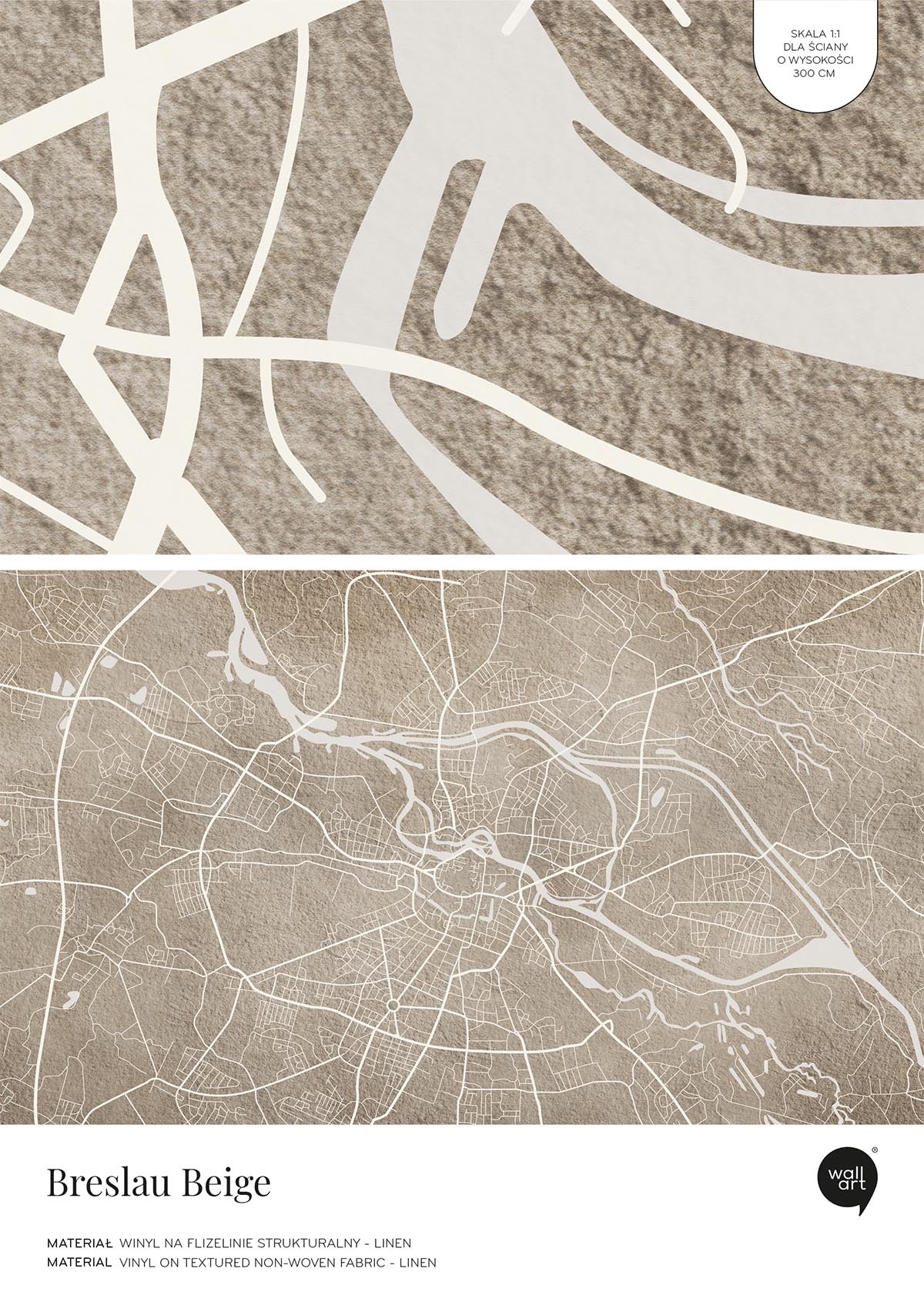 Breslau Beige – Próbka Tapety
