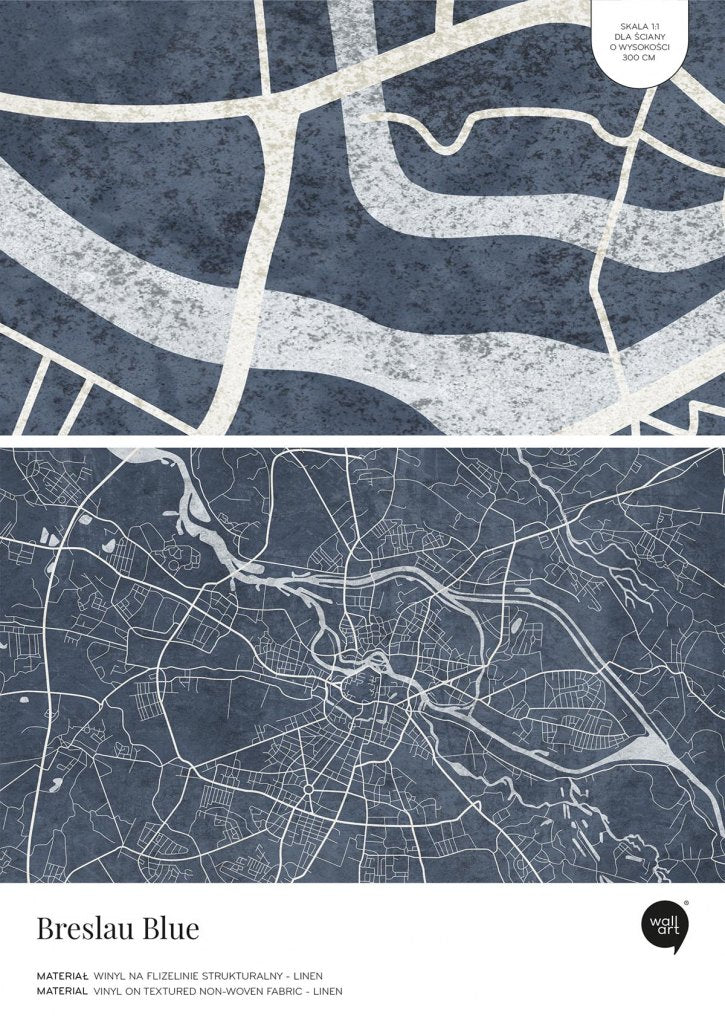 Breslau Blue – Próbka Tapety