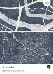 Breslau Blue – Próbka Tapety