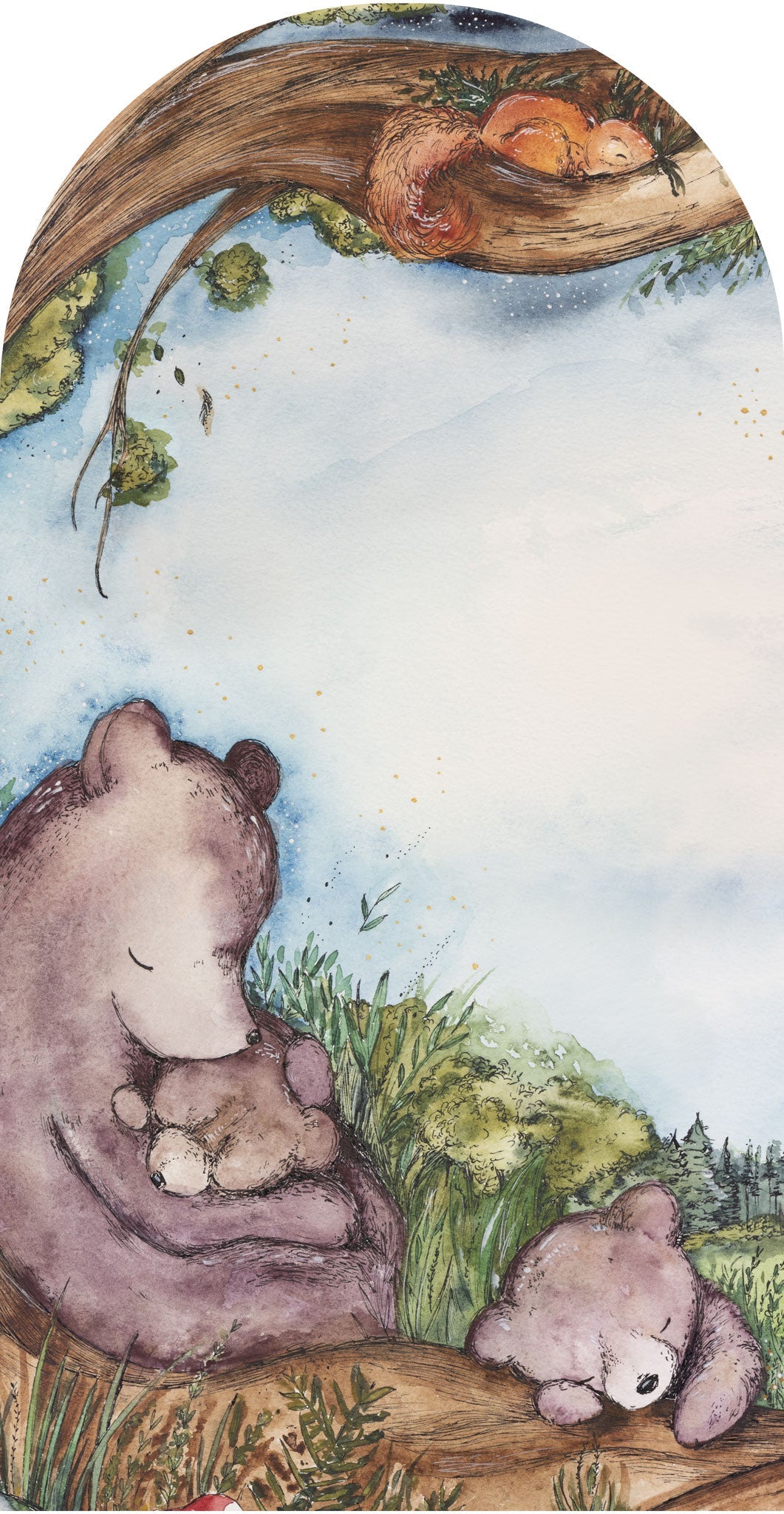 Bears Family – Tapeta Łuk Standard
