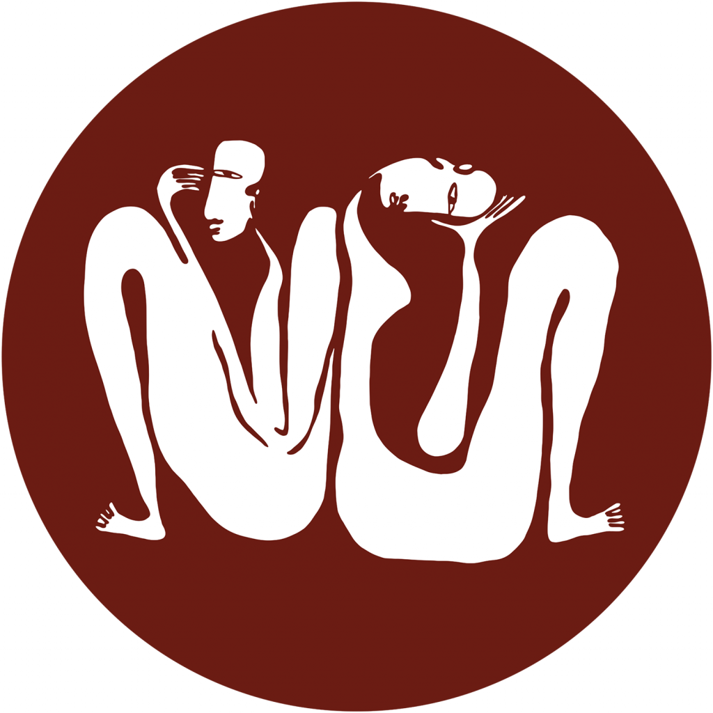 Couple Burgundy – Tapeta Koło Standard