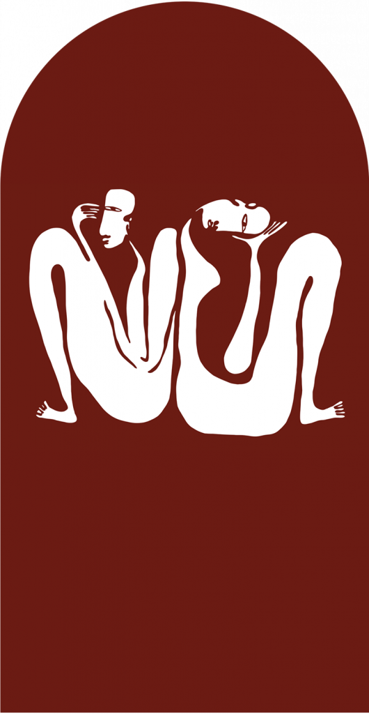 Couple Burgundy – Tapeta Łuk Standard