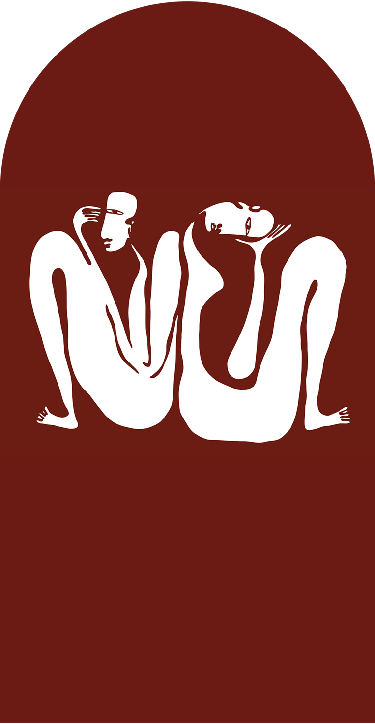 Couple Burgundy – Tapeta Łuk Standard