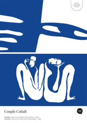 Couple Cobalt – Próbka Tapety
