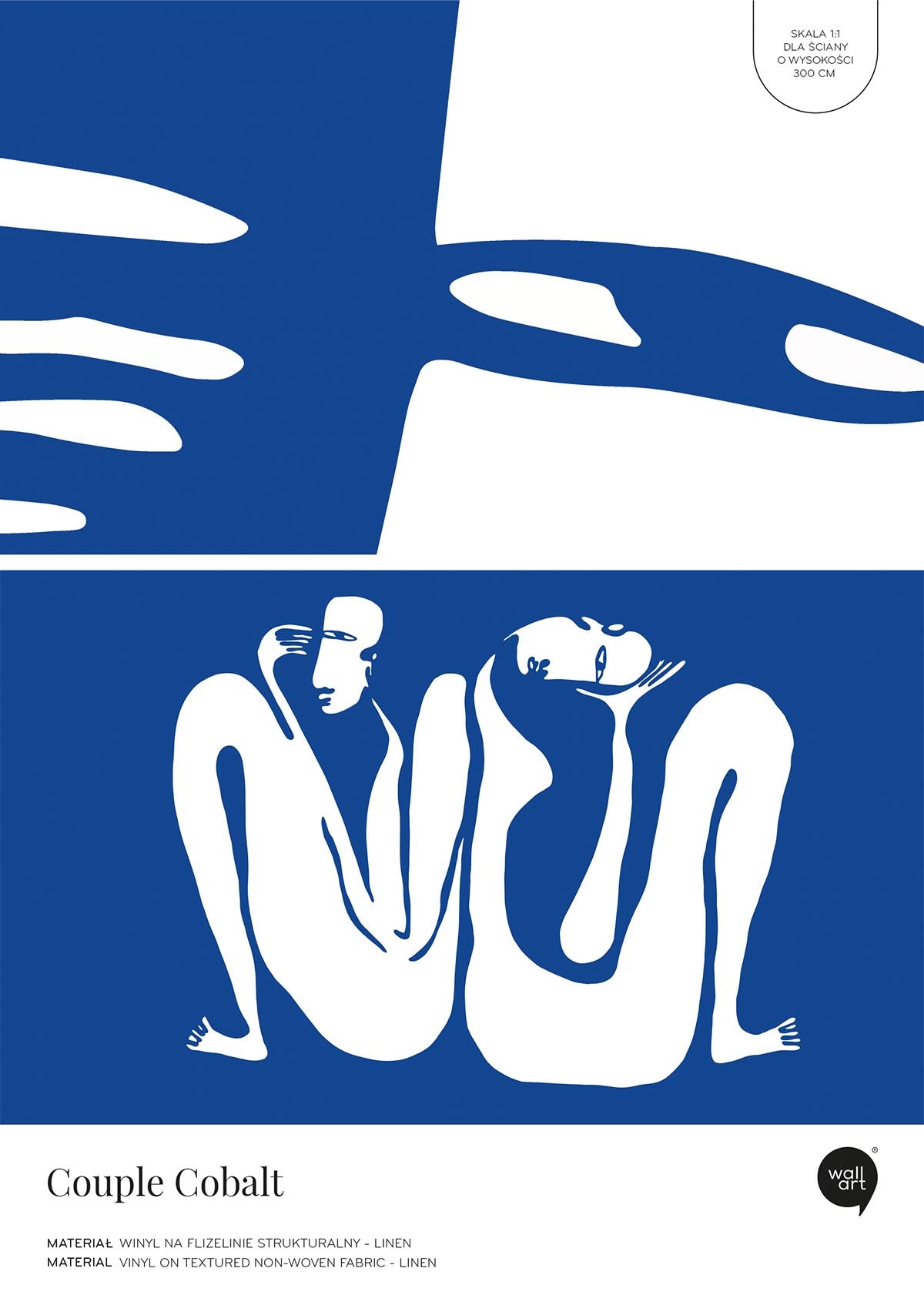Couple Cobalt – Próbka Tapety
