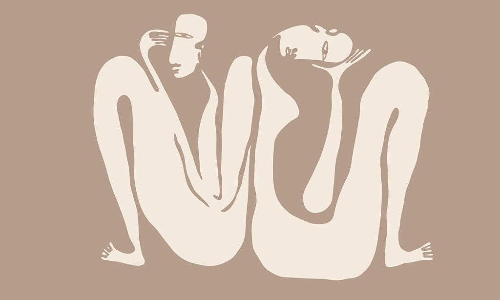 Couple Beige – Tapeta w rolkach