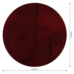 Bene Burgundy – Tapeta Koło Standard