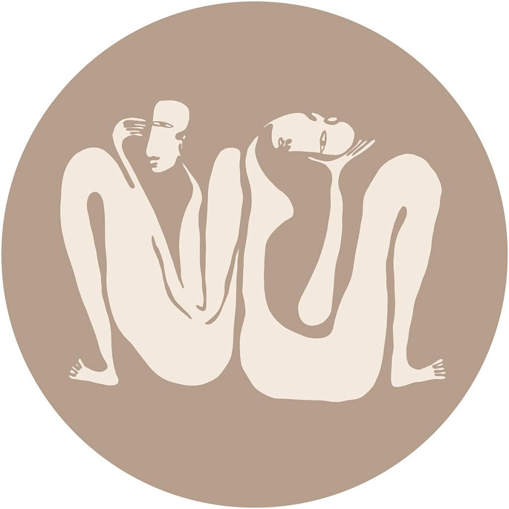 Couple Beige – Tapeta Koło Standard