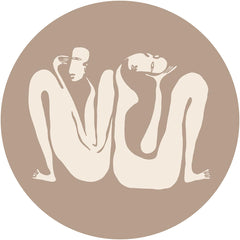 Couple Beige – Tapeta Koło Standard