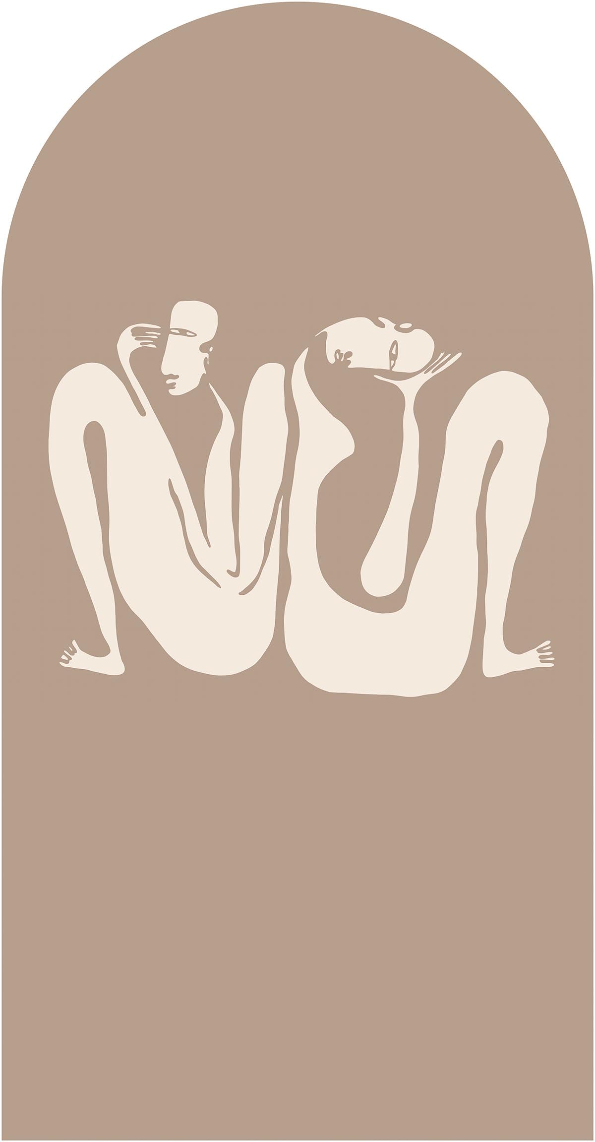 Couple Beige – Tapeta Łuk Standard