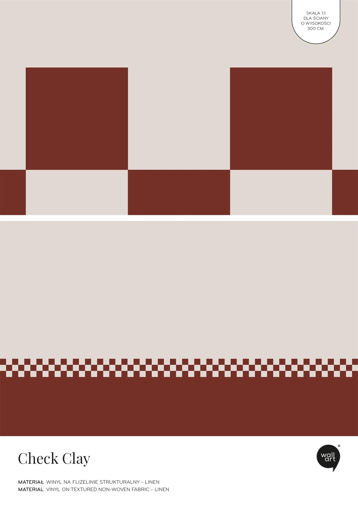 Check Clay – Próbka Tapety