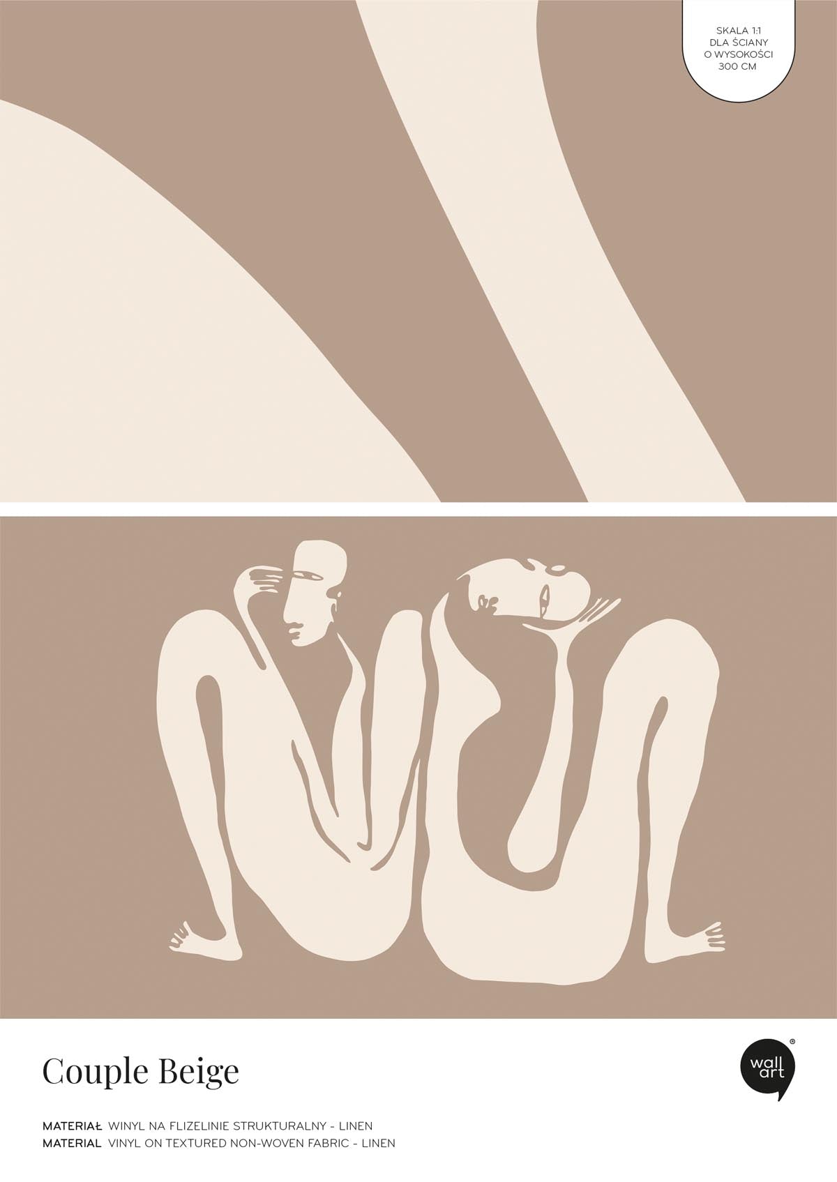 Couple Beige – Próbka Tapety