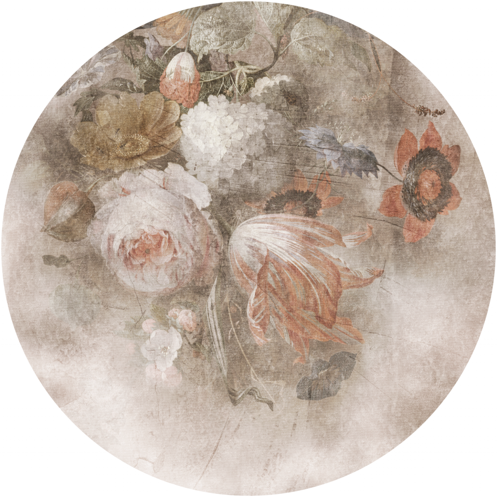 Boudoir Vintage – Tapeta Koło Standard