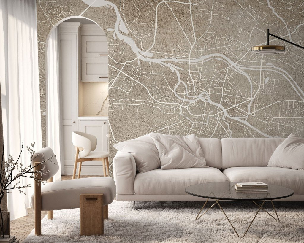 Breslau Beige – Tapeta w rolkach