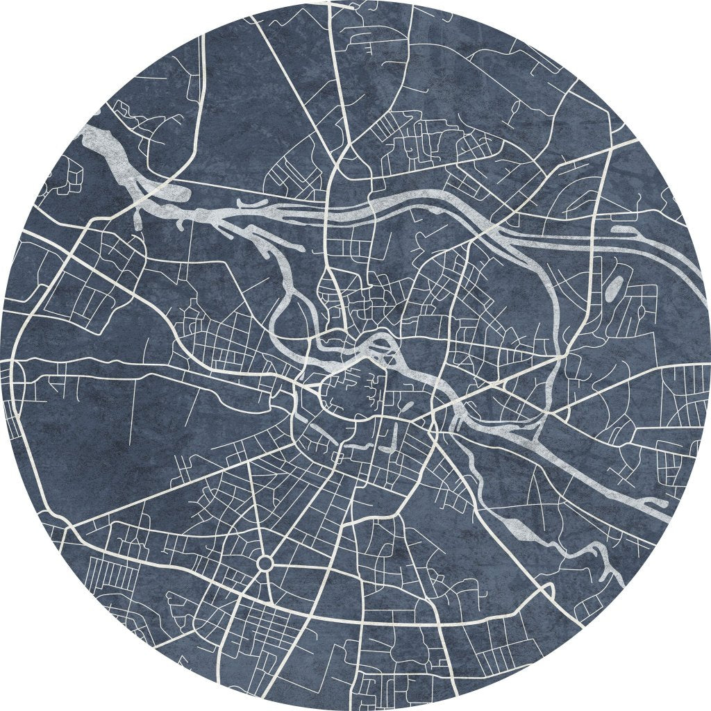 Breslau Blue – Tapeta Koło Standard