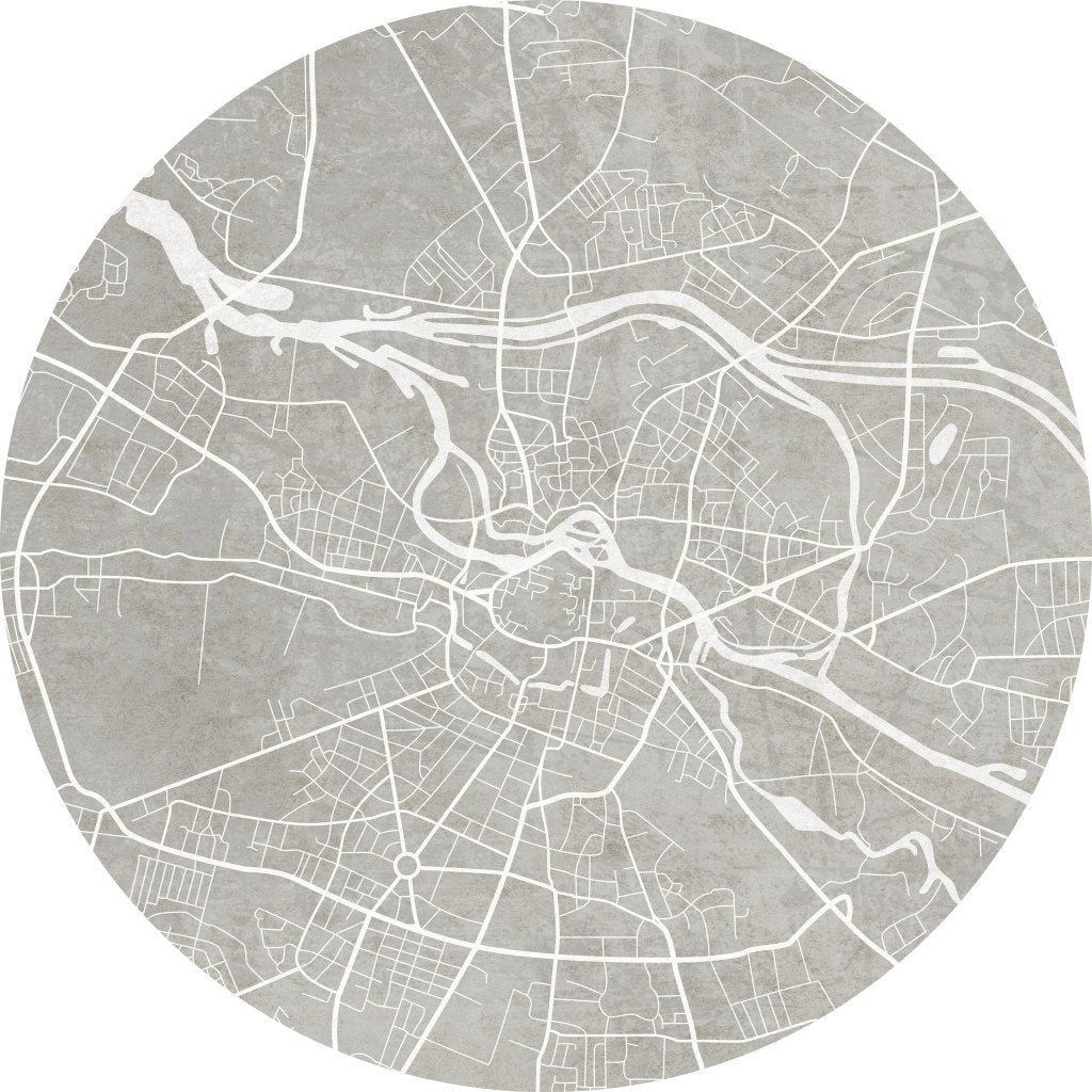 Breslau Grey – Tapeta Koło Standard