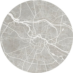 Breslau Grey – Tapeta Koło Standard