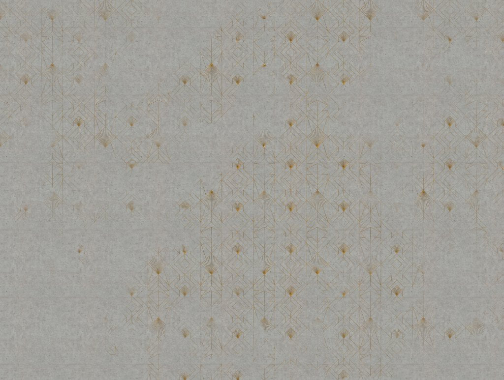 Concrete Fan Gold – Tapeta na wymiar